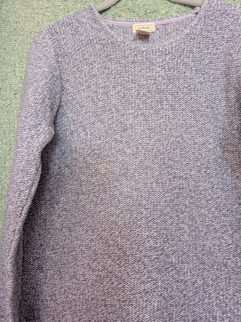 L.L. Bean Lavender Heather Crew Sweater